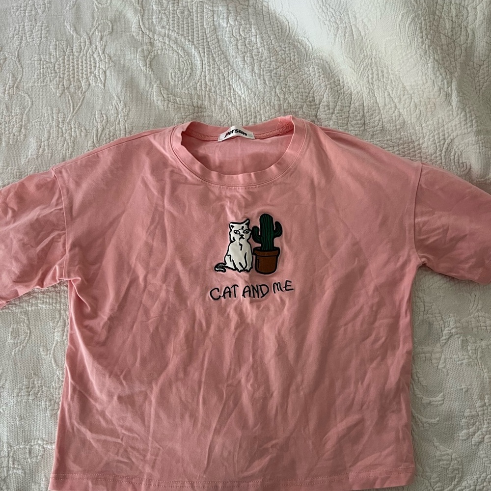Pink Cat and Me T-Shirt